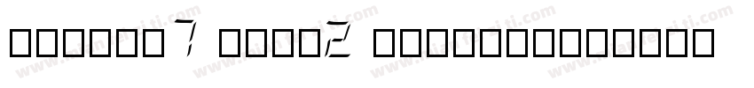 AF-LED7 Seg-2 Regular字体转换